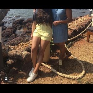 Very graceful flowy satin shorts